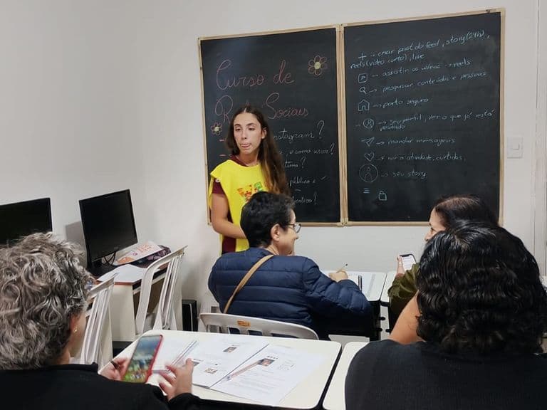 Curso de Redes Sociais (Instagram) da Associação VEM