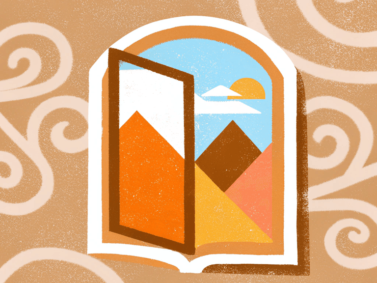 Porta em forma de livro